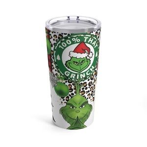 100% That Grinch 20oz Stainless Steel Tumbler